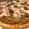 Amandelcake met amaretto en bosbessen