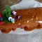 Bananen sponscake met karamel topping