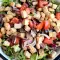 Salade met witte bonen en tofu
