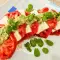 Caprese salade met pesto van postelein