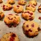 Koekjes van kikkererwtenmeel met cranberries