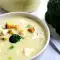 Roomsoep met broccoli en blauwe kaas