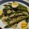Bulgur met asperges en boerenkool
