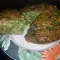 Sponscake van maïsmeel met spinazie