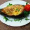 Aubergine bootjes met vulling