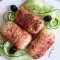 Kiprollades met prosciutto en mozzarella