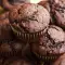 Muffins met chocoladepasta en melk