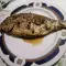 Gegrilde zeebrasem in folie