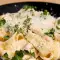 Fettuccine met kip en roomsaus