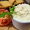 Pittige en snelle spread met witte kaas en cottage cheese