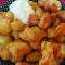 Patatas bravas in tempura