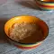 Amaranth pap met honing en cottage cheese