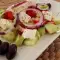 Griekse salade met Kritharaki pasta