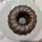 Spelt tulband met chocoladeglazuur