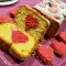 Cake met een hart voor geliefden