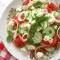 Zomersalade met ricotta en basilicum