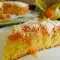 Botercake met kokos en perzikenjam