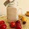 Milkshake met banaan, haver en kersen
