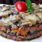 Moussaka van aubergine, tomaat en gehakt