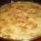 Moussaka met aardappel, gehakt en rijst