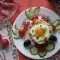Spaghetti muffins met prosciutto en gedroogde tomaten