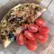 Lente omelet met wilde knoflook
