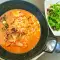 Arroz caldoso met mosselen, calamares en garnalen