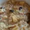 Havermout met appels, gedroogd fruit en amandelen
