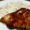 Exotische varkenssteaks met champignonsaus