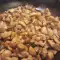 Champignons in boter gebakken