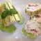 Rollade met kip en courgette