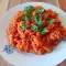 Vegan rijst met tomaten uit blik