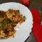 Vegan rijst met paddenstoelen mix