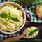 Puree van aardappel en raap