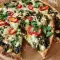 Lente quiche met spinazie- en veldzuring