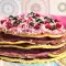 Kleine proteinerijke pannenkoekencake