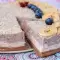 Driekleurige proteïne cake