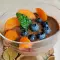 Chiapudding met perziken en dadels