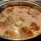 Scallopine met kalkoen, paddenstoelen en room