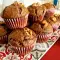Muffins met johannesbroodpoeder en walnoten