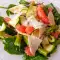 Lentesalade met spinazie, asperges en grapefruit