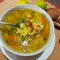 Champignon soep met saffraan en shiitake