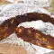 Chocoladecake met perziken en rum