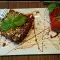 Chocoladedessert met wafels