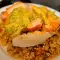 Zalm met quinoa en mosterdsaus