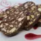 Salami van chocolade en walnoten