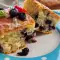 Italiaanse cake met ricotta en bosbessen