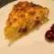 Cake met kwark en kersen