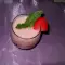 Smoothie met aardbeien en munt