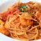 Spaghetti met zeevruchten